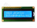Display LCD HD44780 - 16x2 wit op blauw 